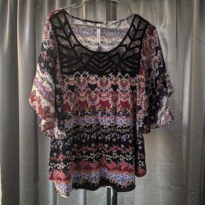 NY COLLECTION WOMENS BLOUSE SZ XL